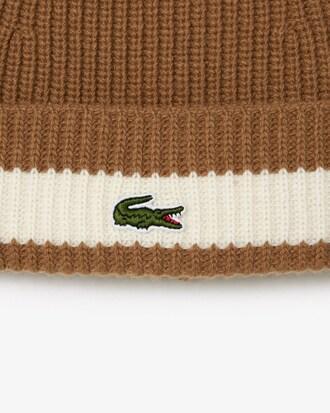Rib Knit Carded Wool Beanie Product Image