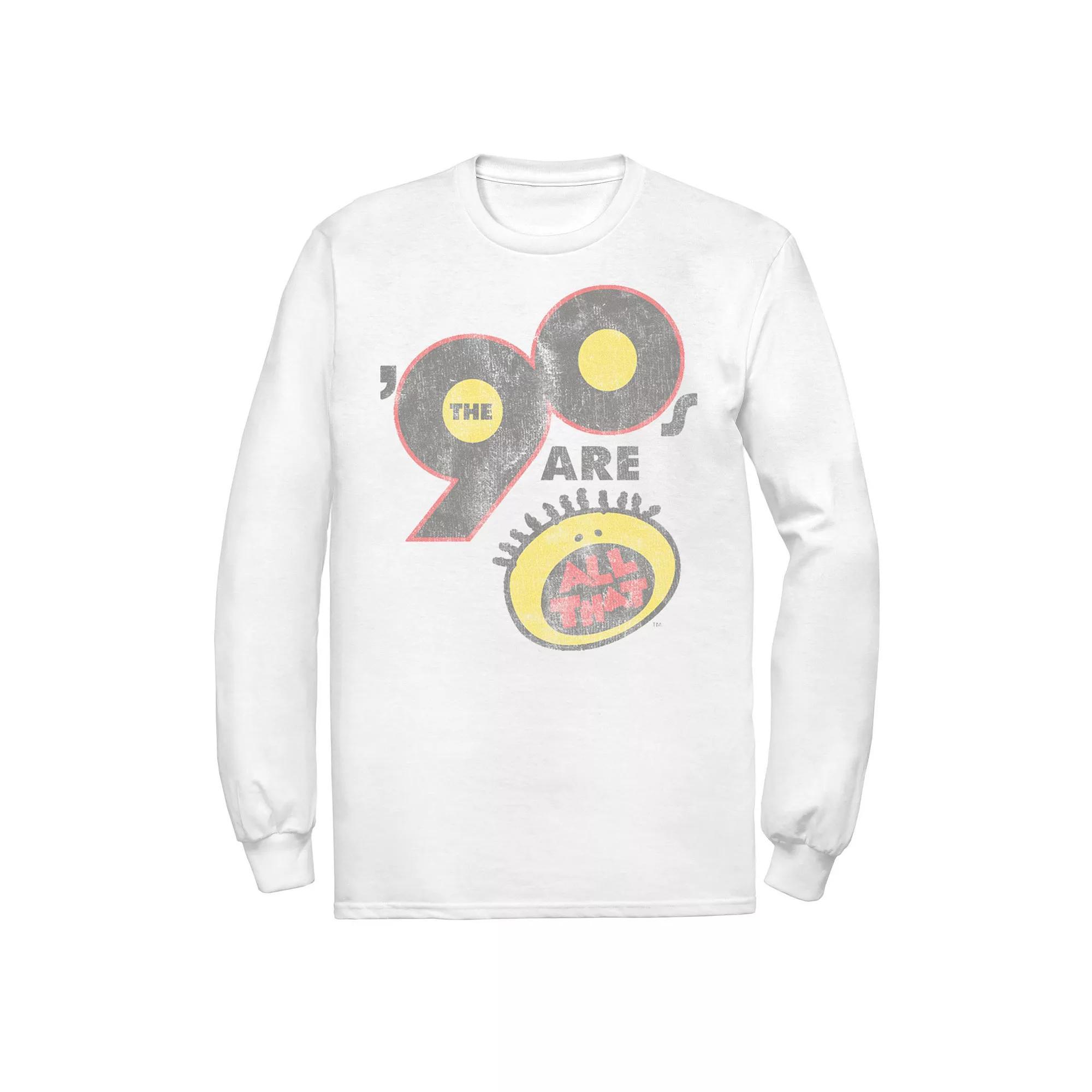 Men's Nickelodeon All That The Nineties Tee, Size: XXL, White Product Image