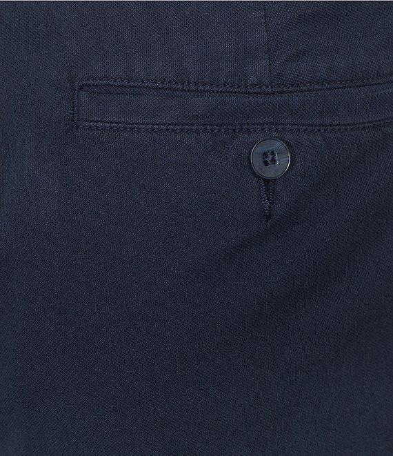 Roundtree & Yorke True Blue 8#double; Inseam Classic Flat Front Dip Dye Pull On Shorts Product Image