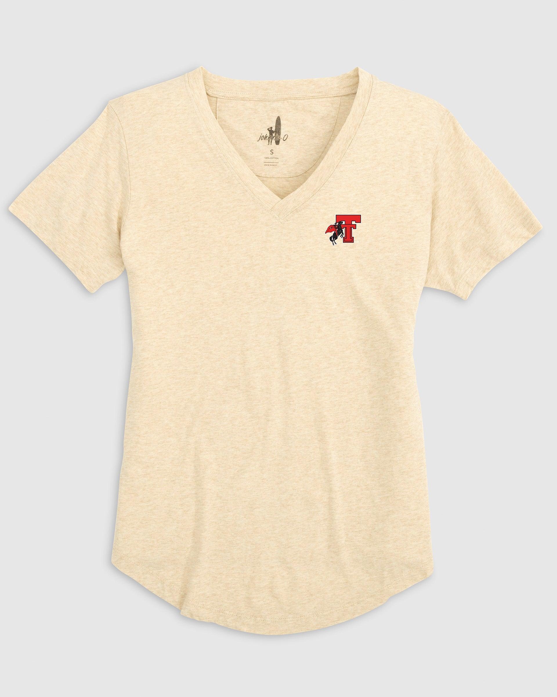 johnnie-O Womens Texas Rangers Merediths V-Neck T-Shirt Product Image