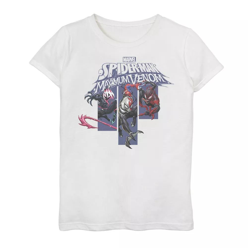 Girls 7-16 Marvel Spider-Man Maximum Venom Panels Graphic Tee, Girl's, Size: Small, White Product Image