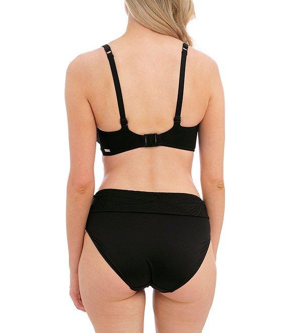 Fantasie Ottawa Solid High Waist Folded Side Tie Bikini Swim Bottom Product Image