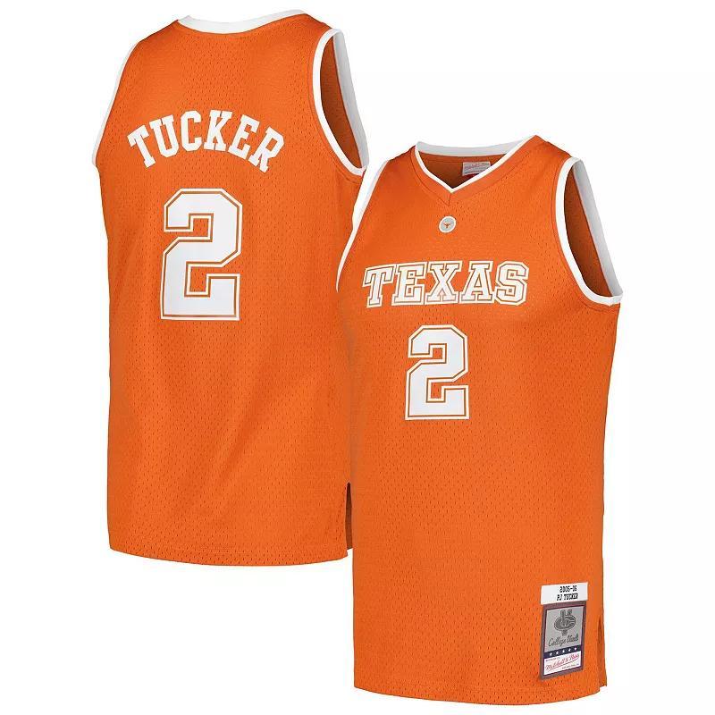 Mens Mitchell & Ness PJ Tucker Texas Orange Texas Longhorns 2005-06 College Vault Player Swingman Jersey Product Image