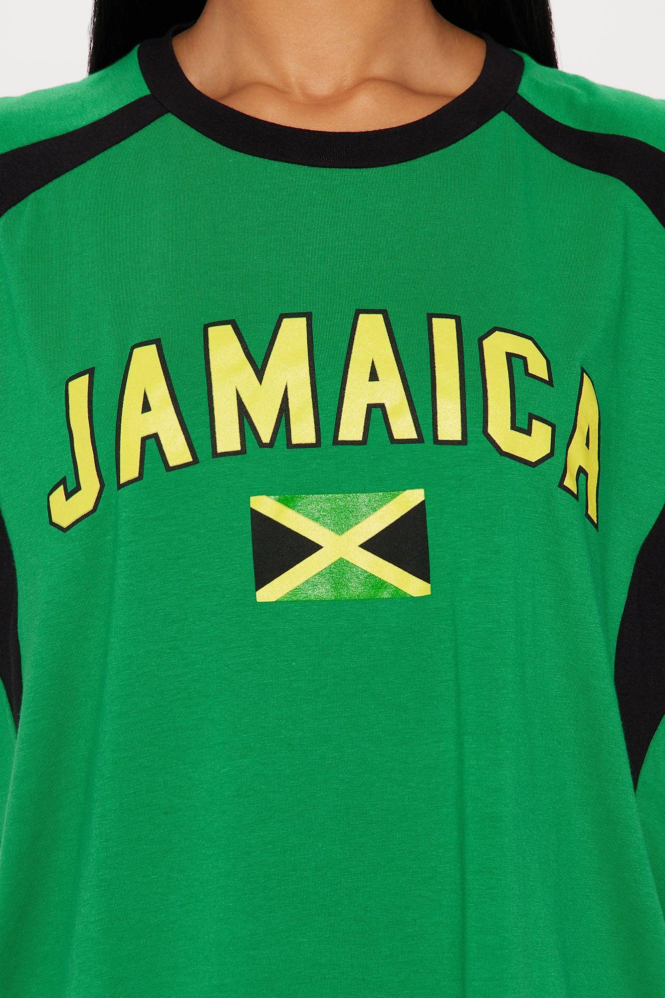 Jamaican Love Oversized Tee - Green Product Image