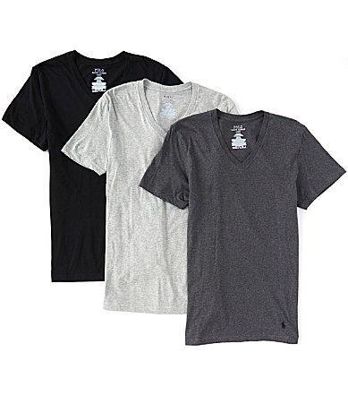 Polo Ralph Lauren Classic Fit V-Neck Undershirt, Pack of 3 Product Image