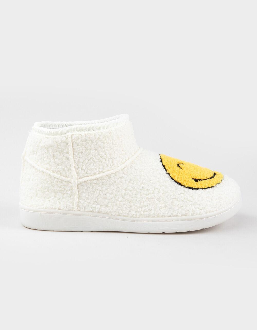 MIA Chill Happy Face Womens Bootie Slippers Product Image