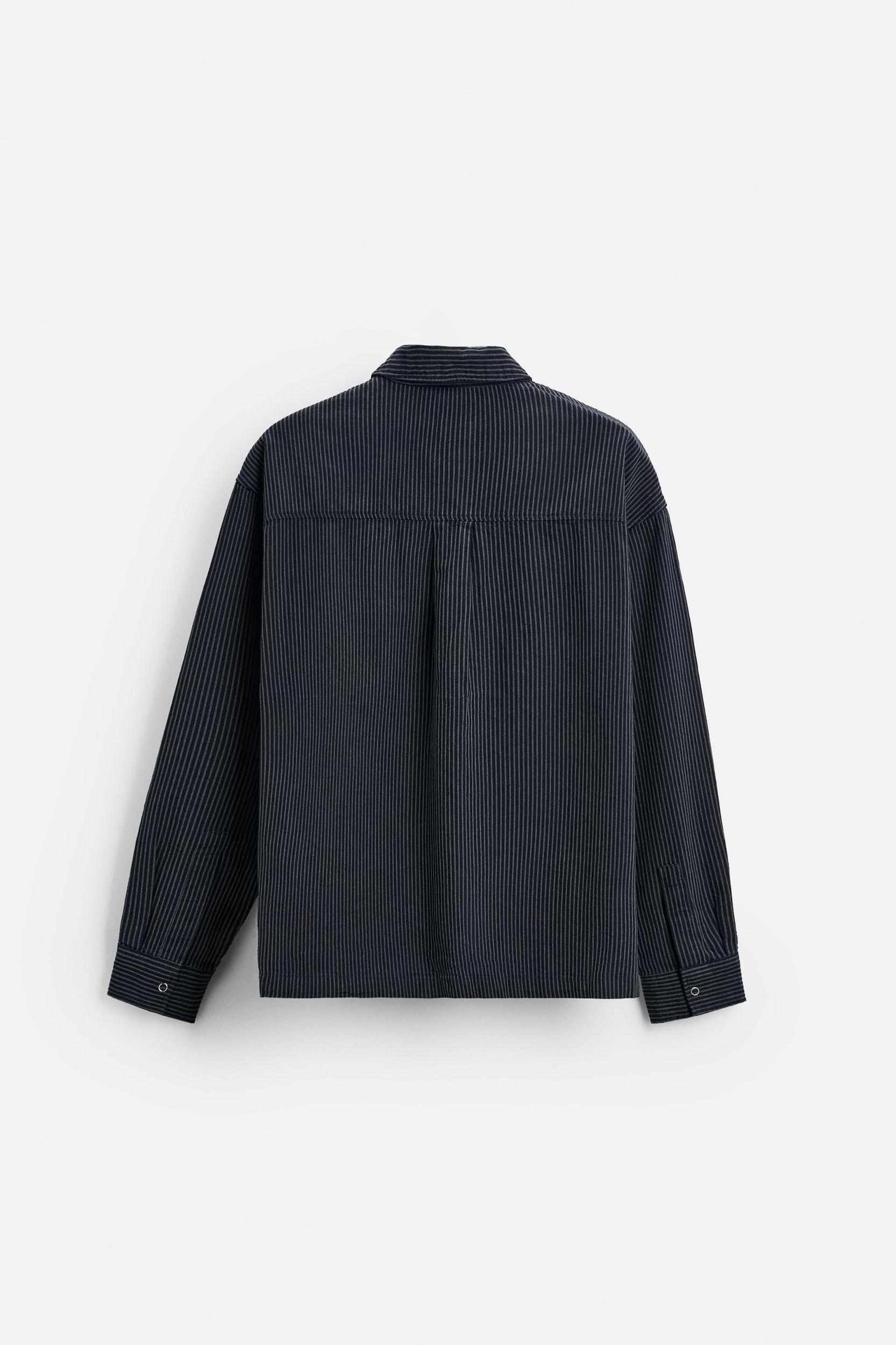 STRIPED DENIM SHIRT Product Image