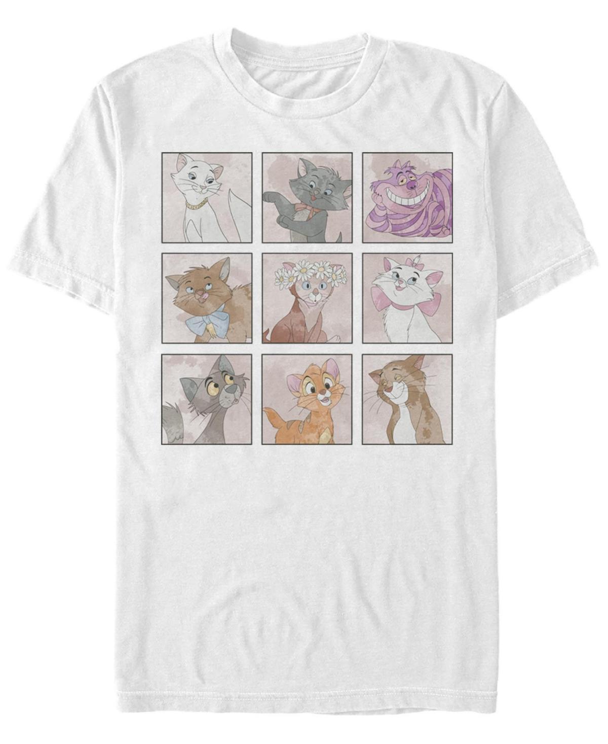 Disney's Mickey And Friends Men's Cats Box Up Tee, Size: Small, White Product Image