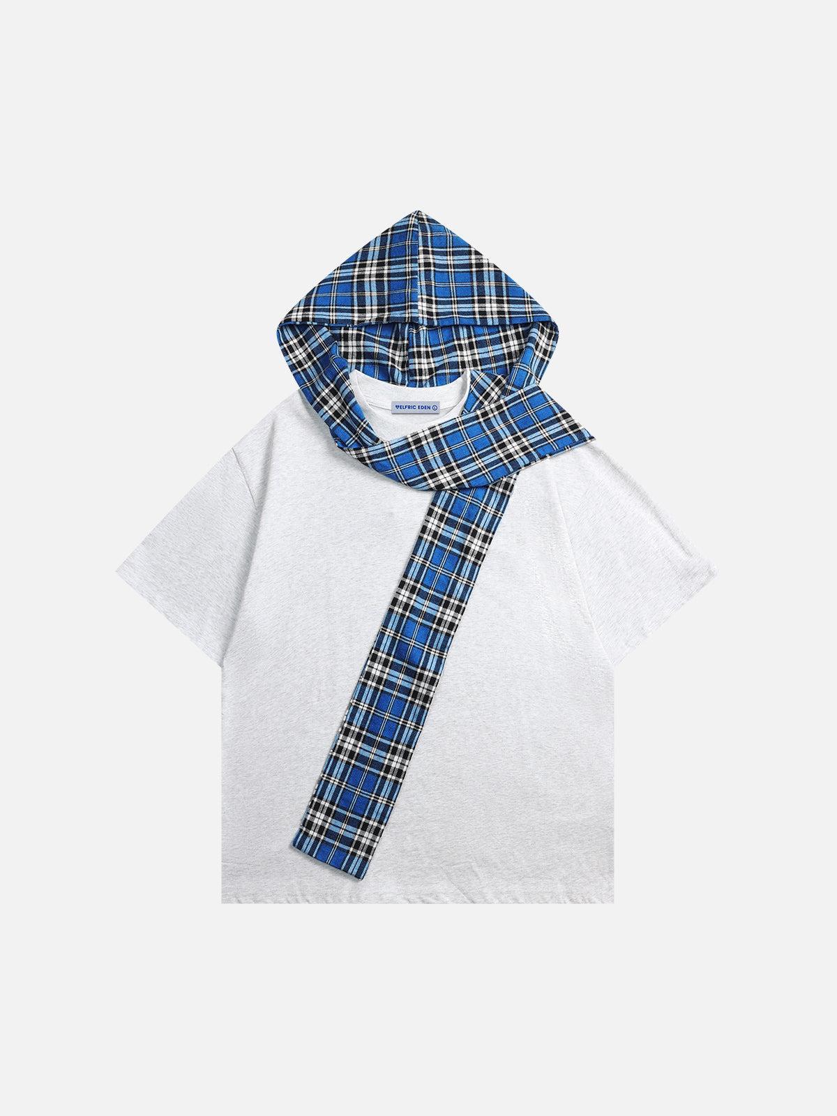 Aelfric Eden Plaid Detachable Hooded Tee Product Image