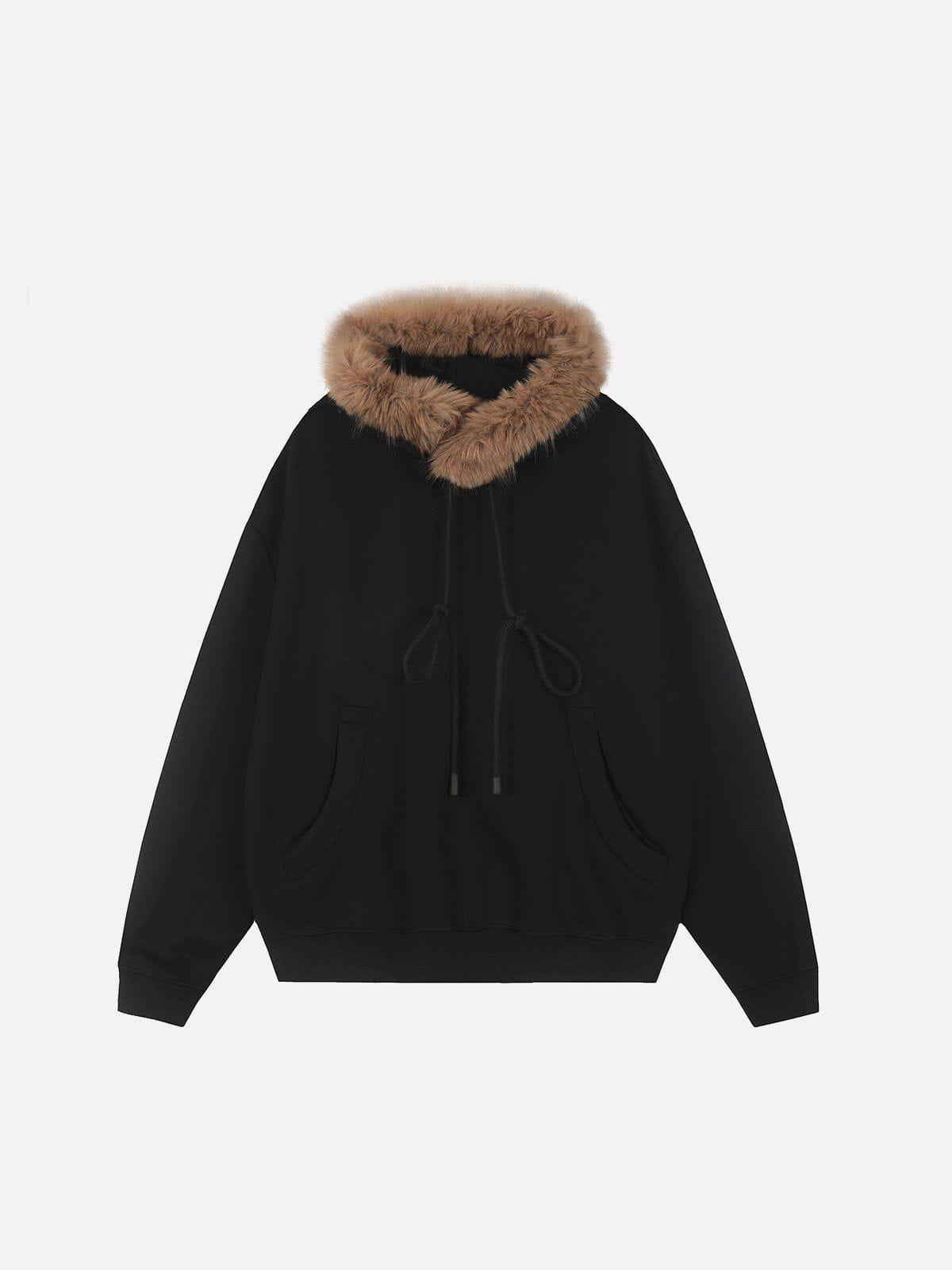 Aelfric Eden Plush Patchwork Hoodie Product Image