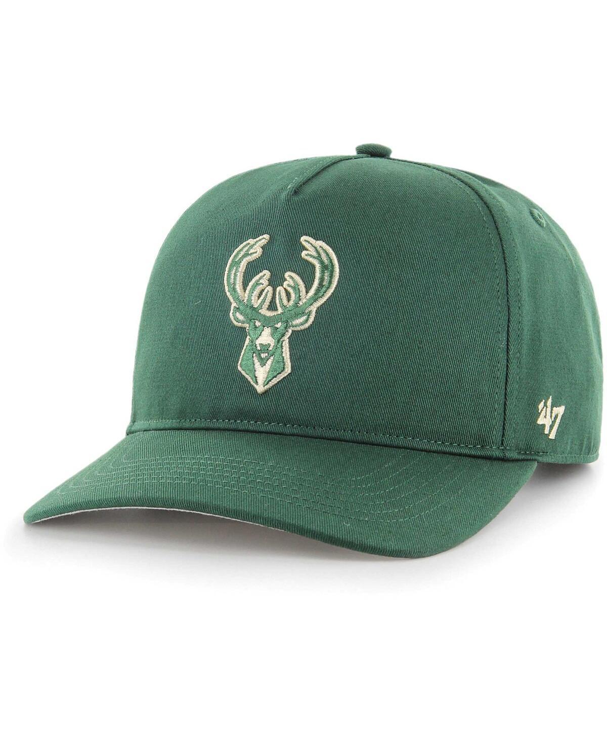 Men's '47 Hunter Green Milwaukee Bucks Hitch Snapback Hat Product Image