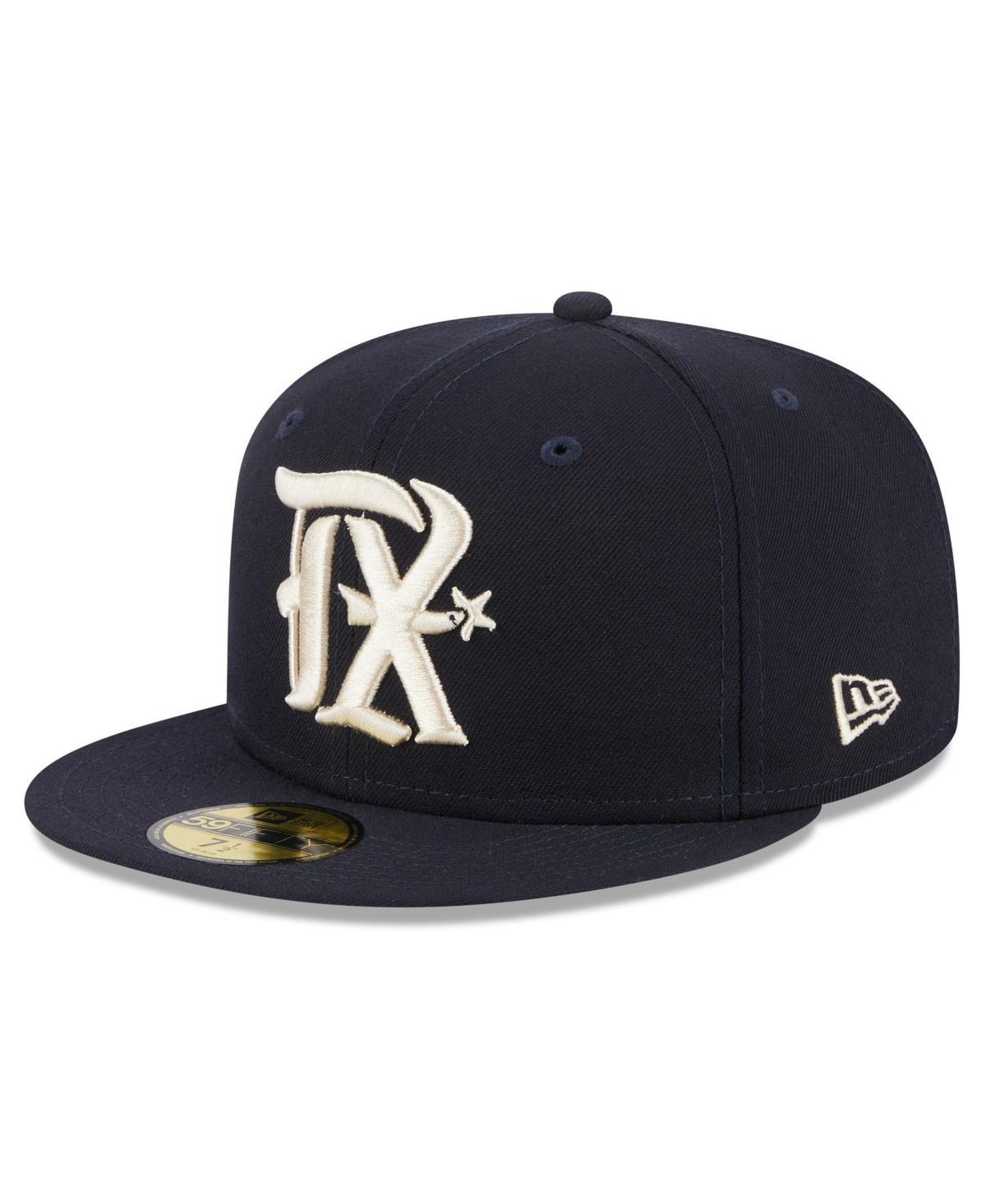 Mens New Era Texas Rangers 2023 City Connect 59FIFTY Fitted Hat Blue Product Image