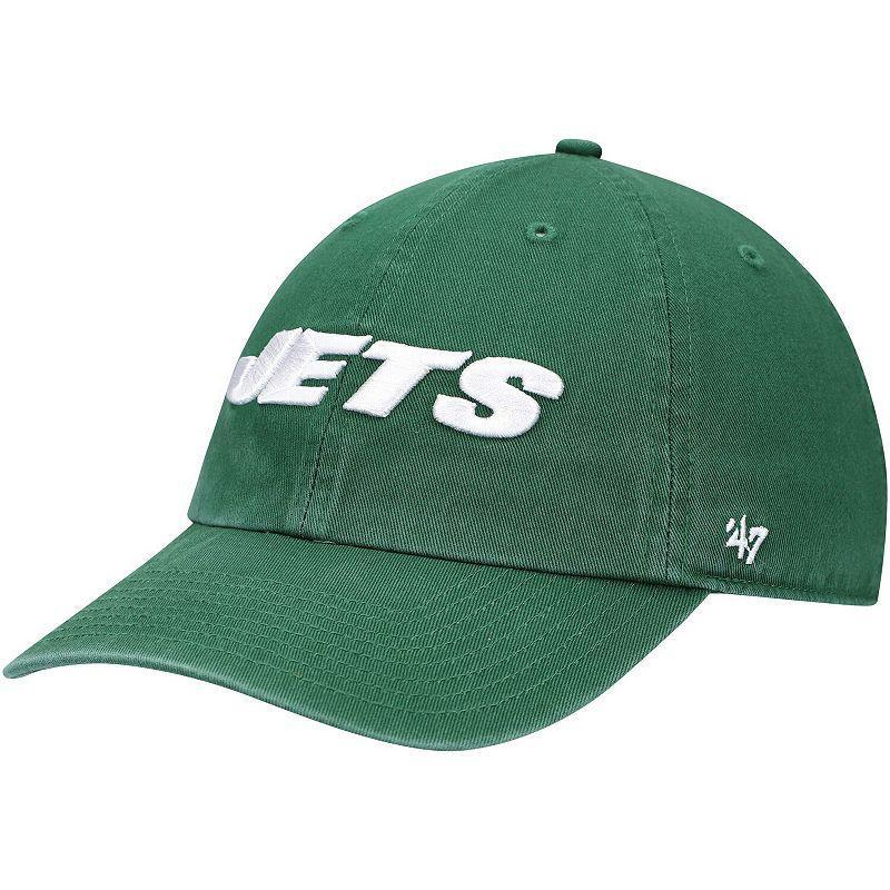 Mens 47 New York Jets Clean Up Script Adjustable Hat Product Image