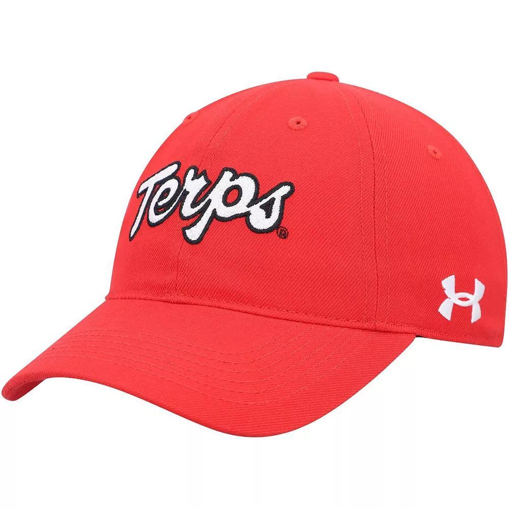 Men's Under Armour Red Maryland Terrapins Classic Adjustable Hat Product Image