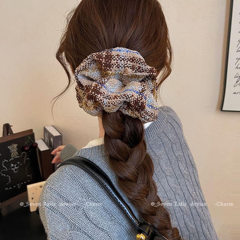 Plaid Hair Scrunchie Product Image