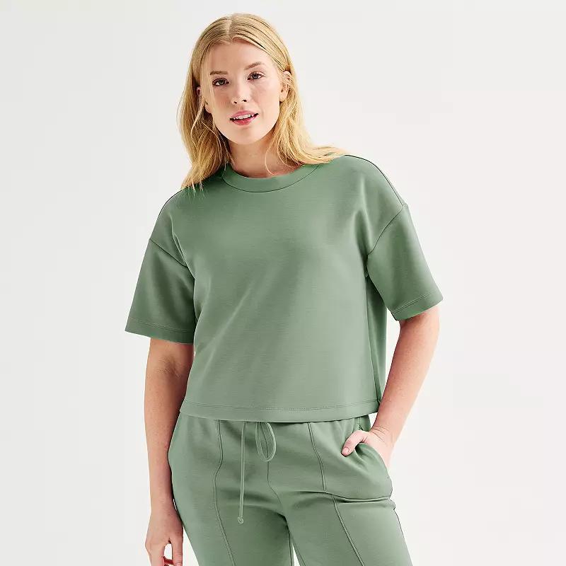 Women's FLX Solace Boxy Tee, Size: Small, Kameron Brown Product Image