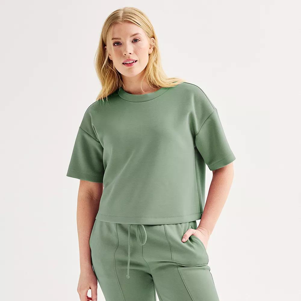 Women's FLX Solace Boxy Tee, Size: Small, Kameron Brown Product Image