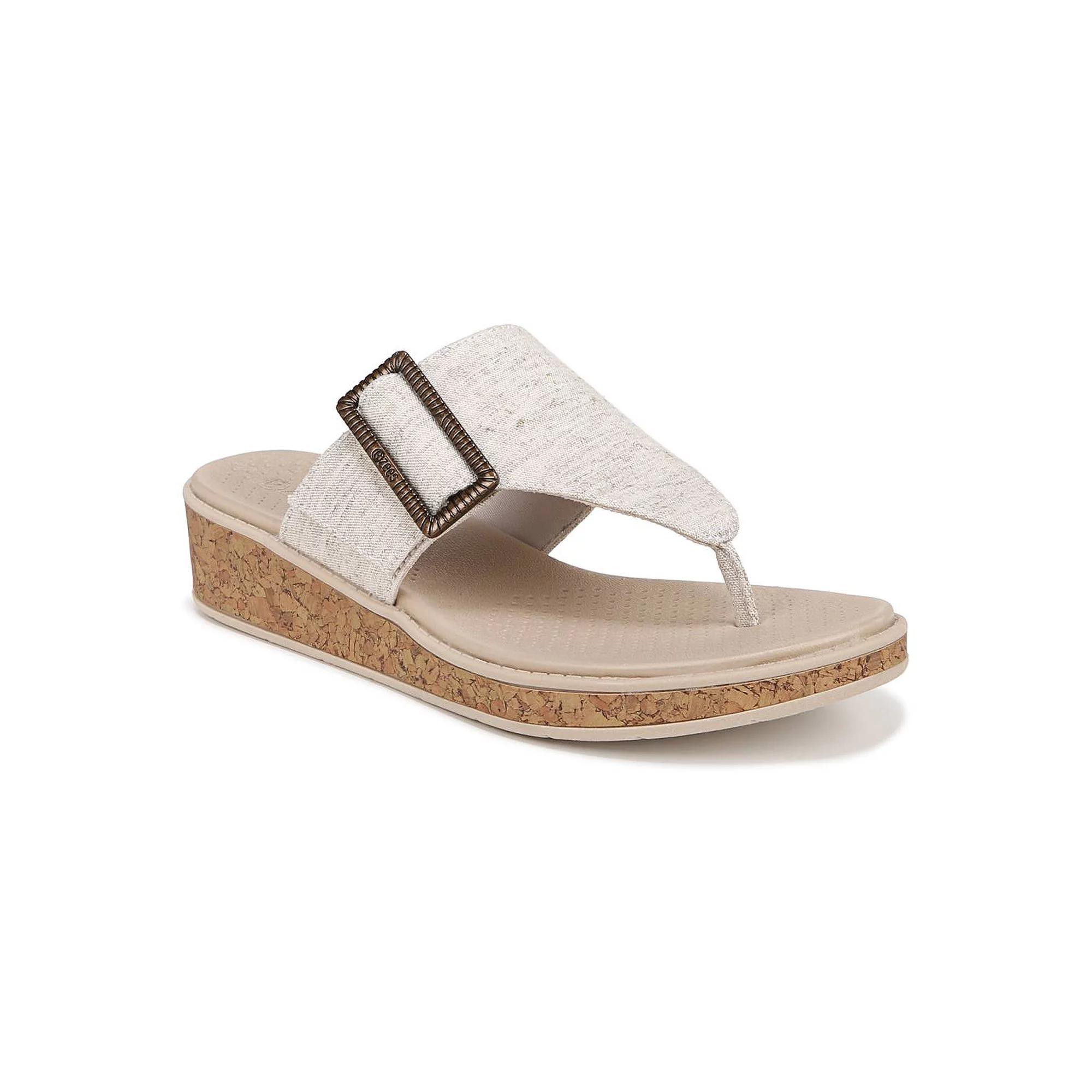 LifeStride Bay Women's Washable Thong Sandals, Size: 10 Wide, Natural Product Image