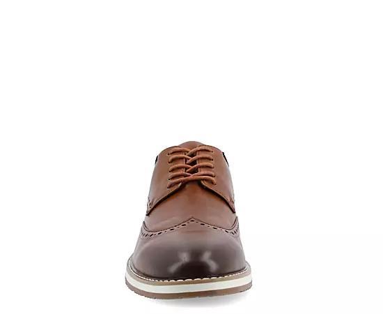VANCE Ozzy Men's Wingtip Tru Comfort Foam Hybrid Dress Shoes, Size: 10, Red Product Image