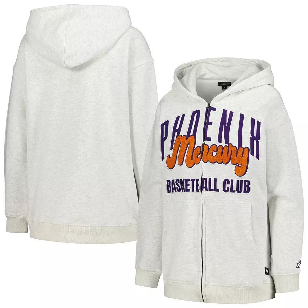 Women's The Wild Collective Heather Gray Phoenix Mercury Washed Full-Zip Hoodie, Size: Medium, Wnb Grey Product Image