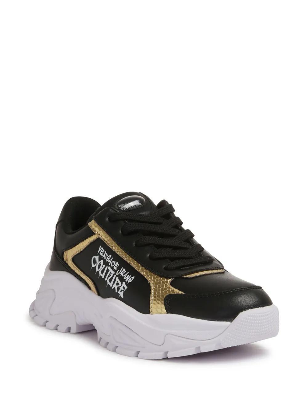 VERSACE JEANS COUTURE Sneakers  Woman Color Black Product Image