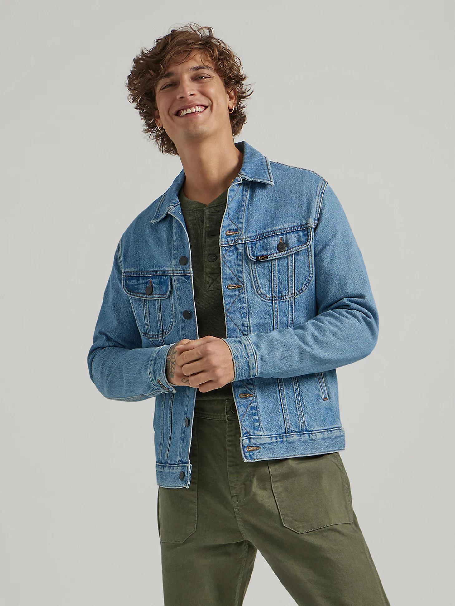 Men's Essential Relaxed Fit Rider™ Jacket | Men's Jackets & Outerwear | Lee® Product Image