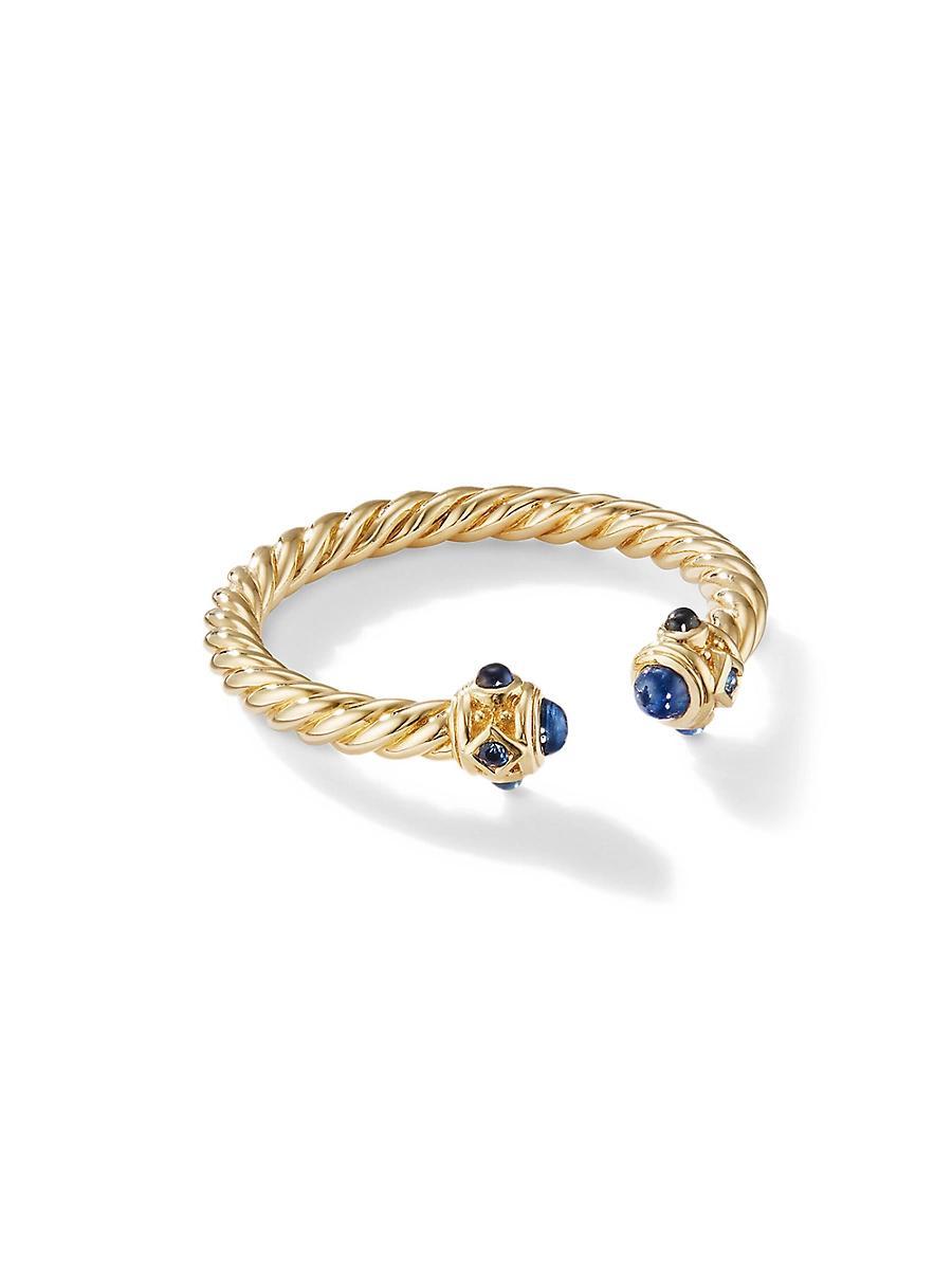 David Yurman 18K Yellow Gold Renaissance Blue Sapphire Ring Product Image