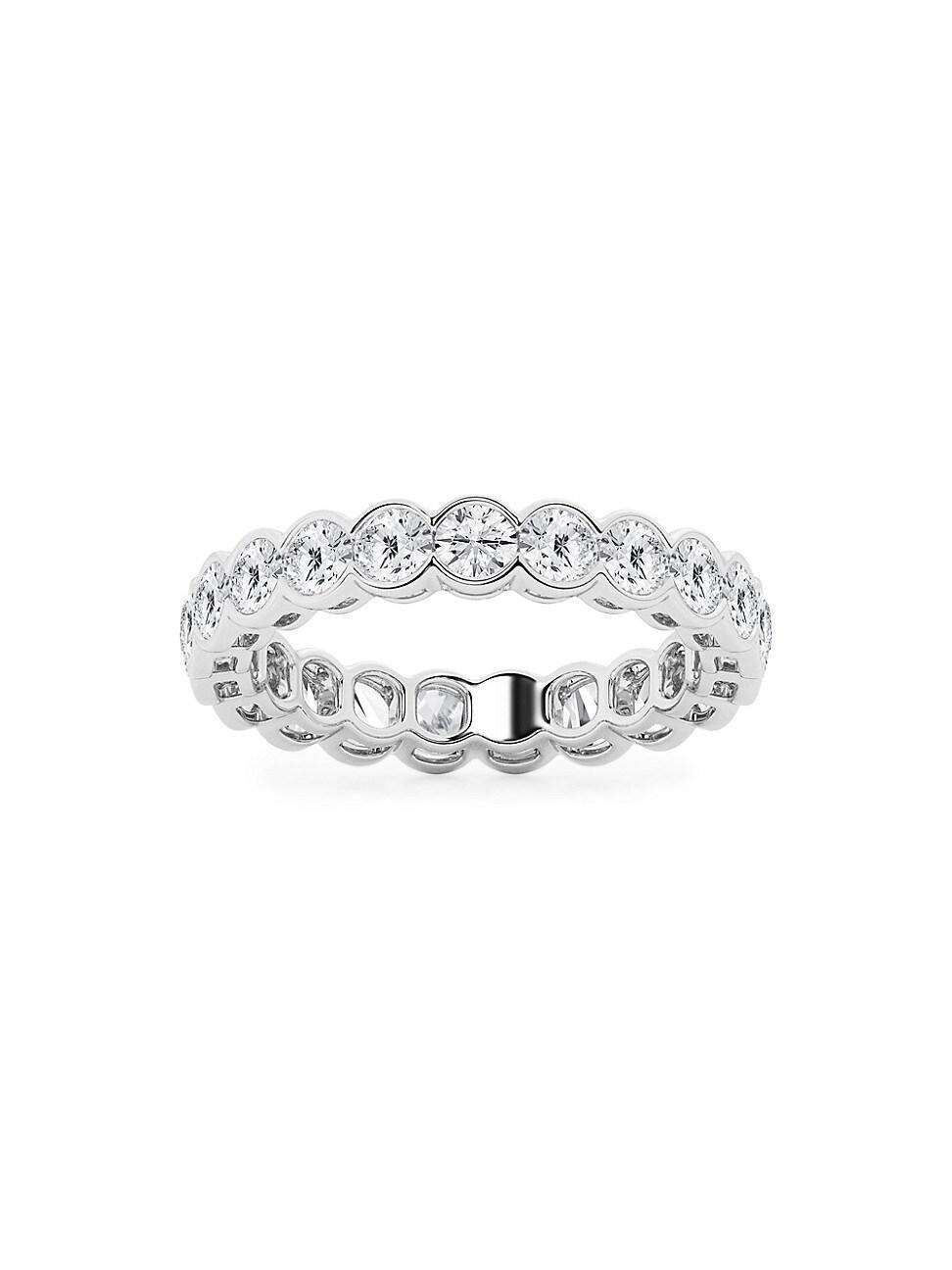 Womens 14K White Gold & Round Lab-Grown Diamond Eternity Band/2.00-5.00 TCW Product Image