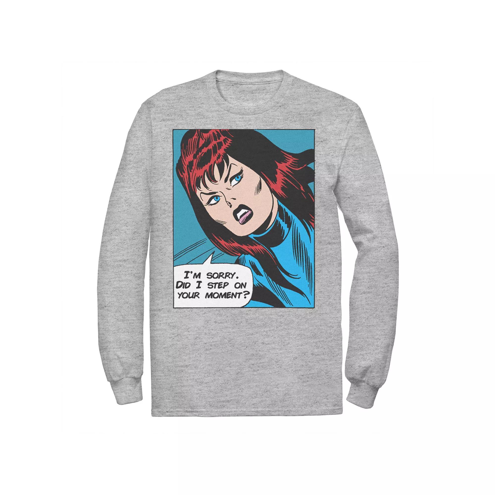 Men's Marvel Black Widow Tee, Size: XL, Athletic Grey Product Image