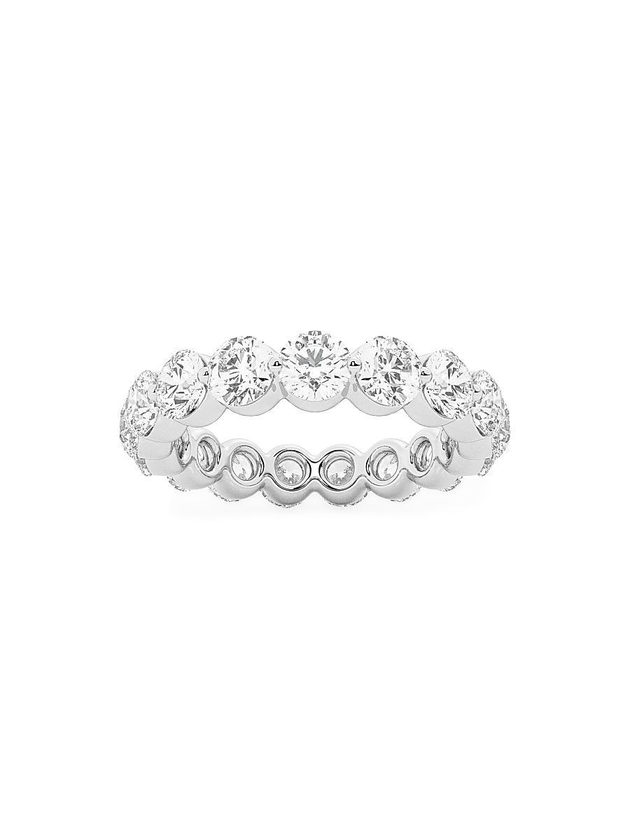 Womens 14K White Gold & Floating Round Lab-Grown Diamond Eternity Band/2.00-4.00 TCW Product Image