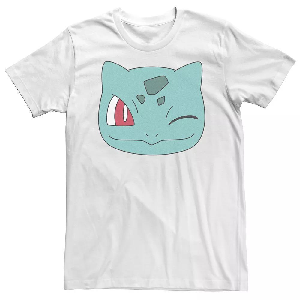 Big & Tall Pokemon Bulbasaur Face Tee, Men's, Size: 4XL, White Product Image