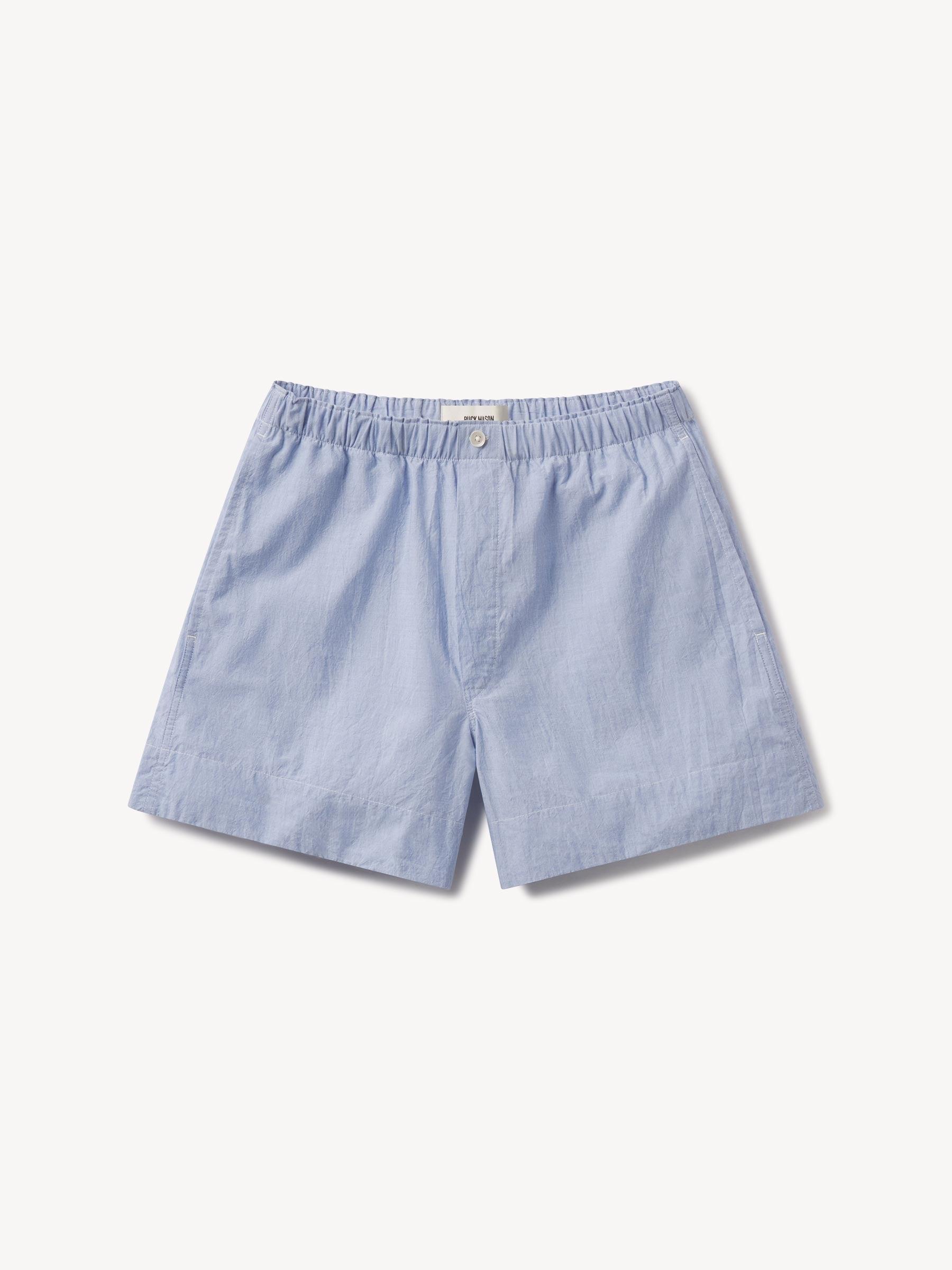 French Blue End on End Boxer Short Product Image