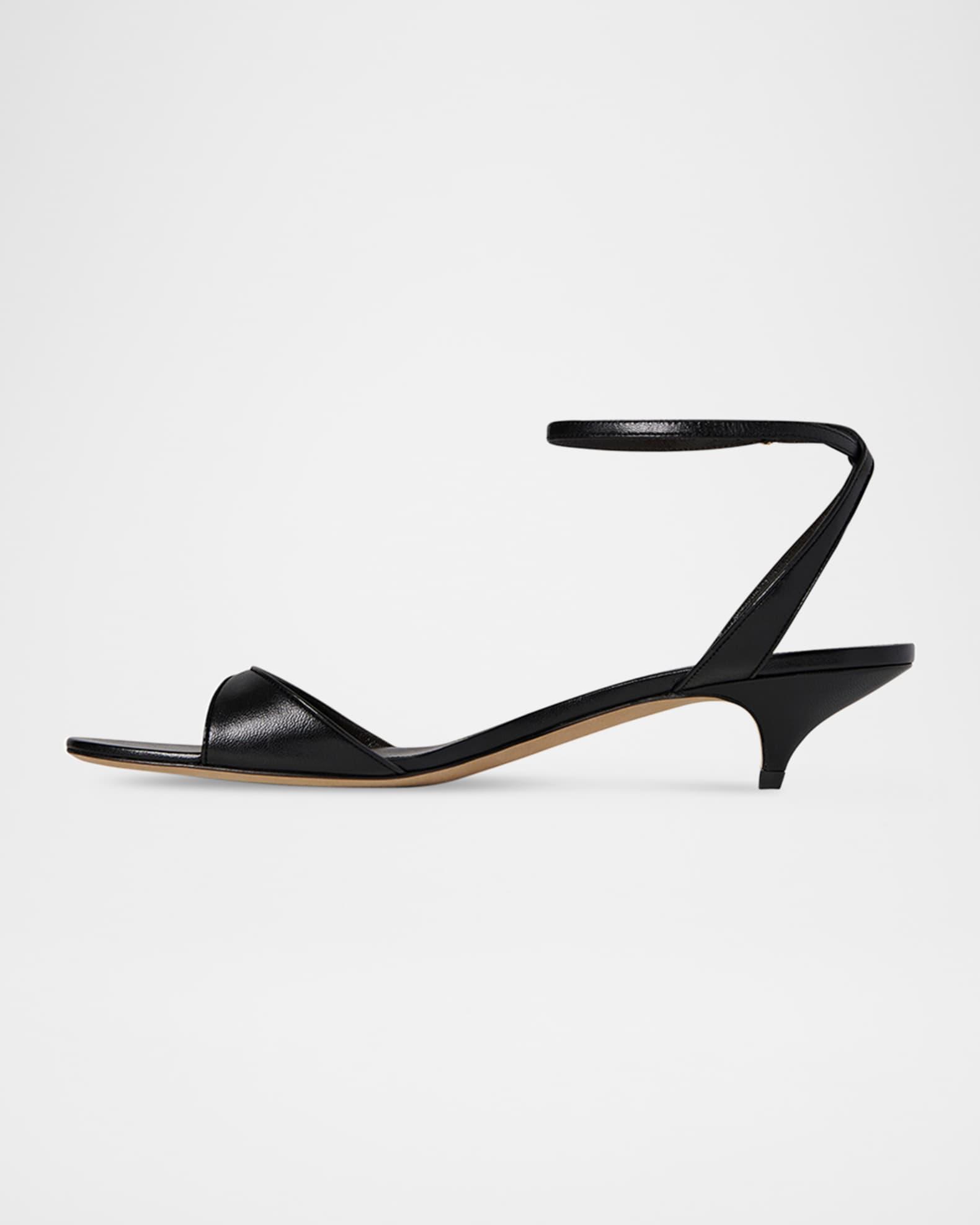 Vika Leather Ankle-Strap Sandals Product Image