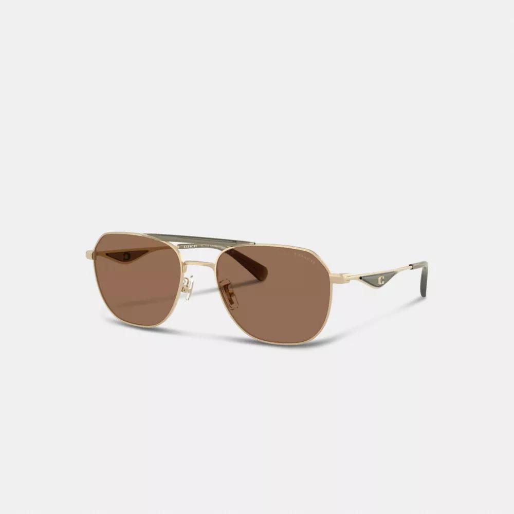 C Hardware Metal Navigator Sunglasses Product Image