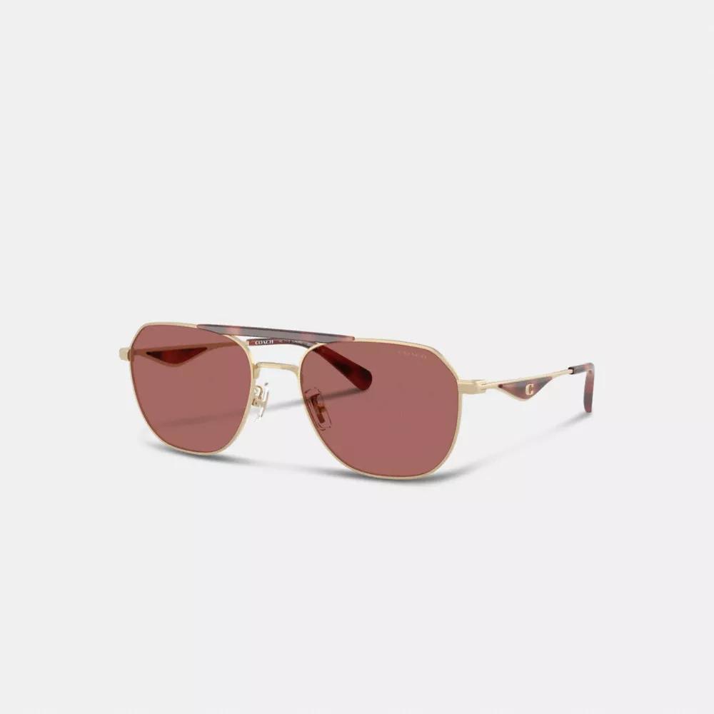 C Hardware Metal Navigator Sunglasses Product Image