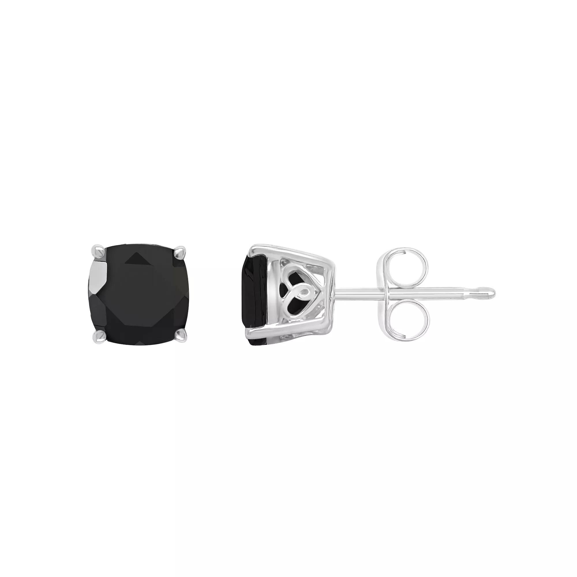 Alyson Layne 14k Gold Cushion Black Onyx Stud Earrings, Women's Product Image