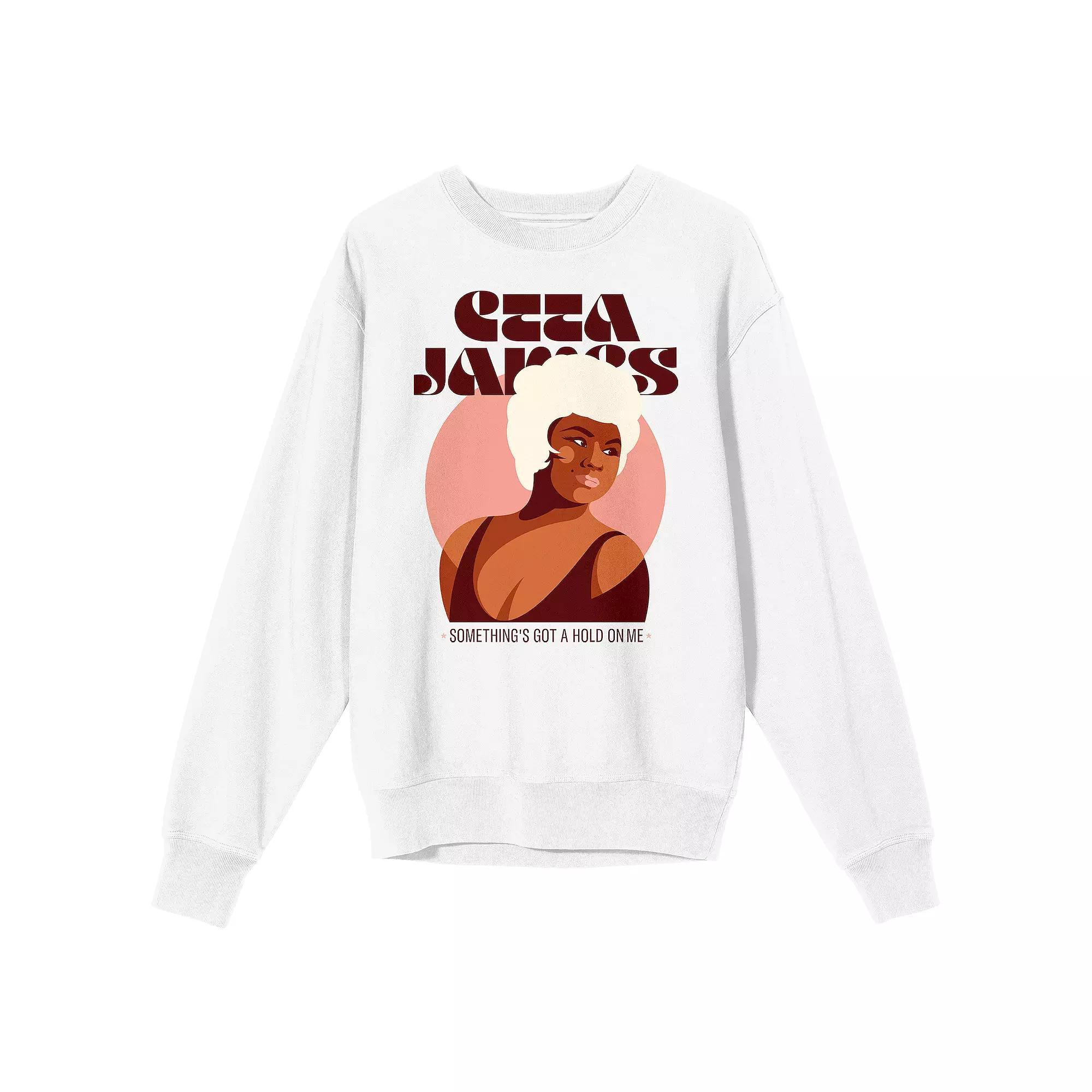 Men's Etta James "Somethings Got a Hold on Me" Long Sleeve Graphic Tee, Size: XL, White Product Image