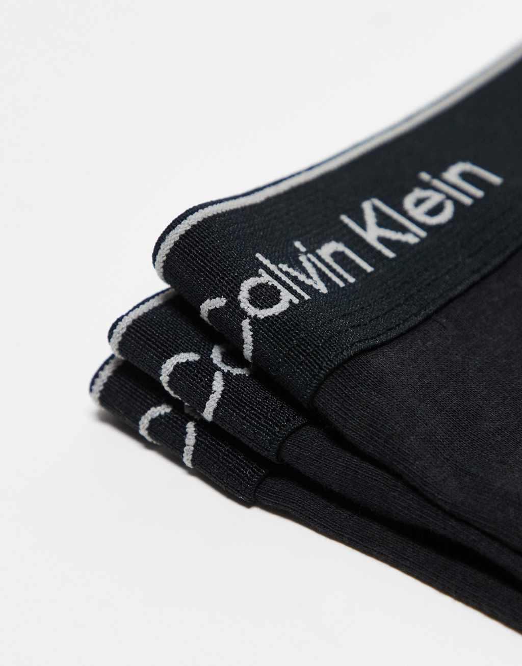 Calvin Klein Cotton Classics 3 pack boxer brief in black Product Image