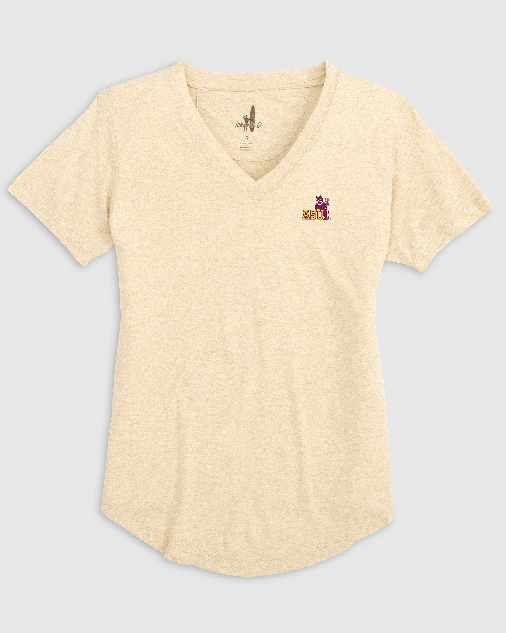 Women's Cincinnati Reds Merediths V-Neck T-Shirt Female Product Image