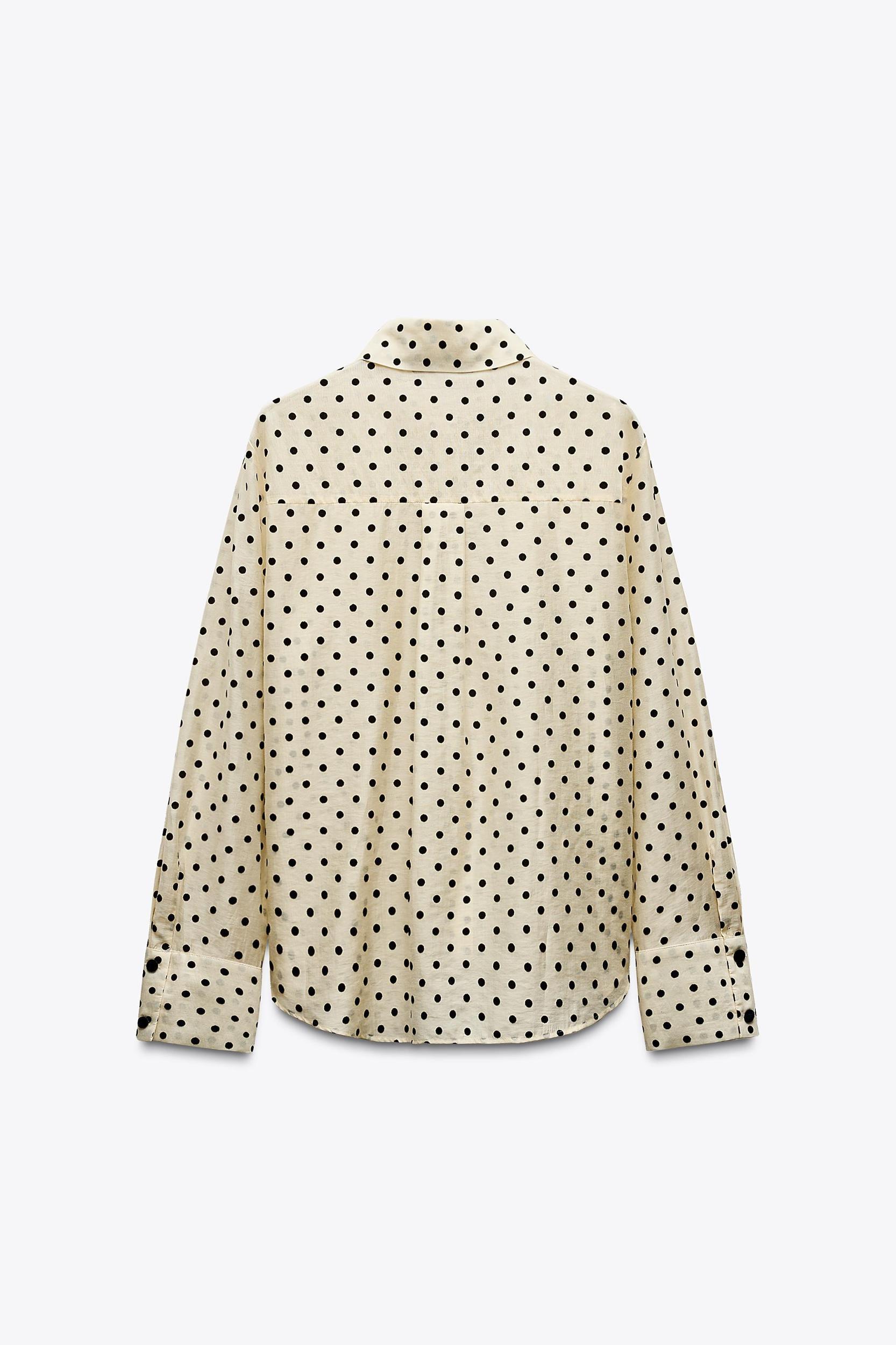 POLKA DOT SHIRT WITH BOWS Product Image