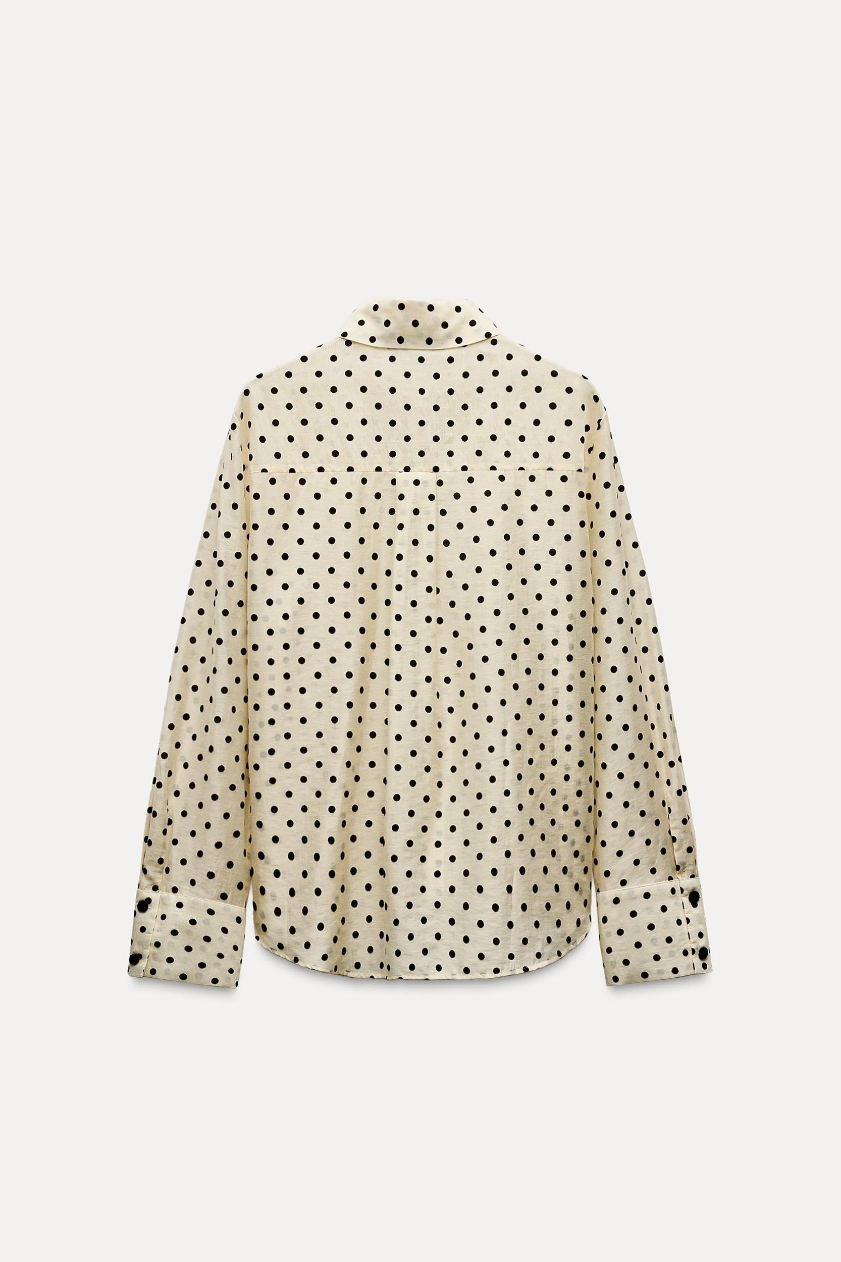 POLKA DOT SHIRT WITH BOWS Product Image