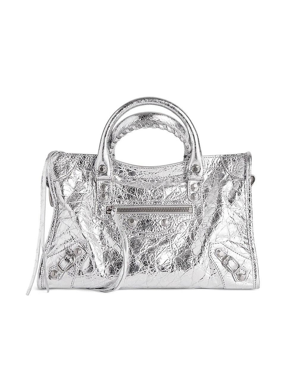 Womens Le City Small Top Handle Metallized Bag Product Image