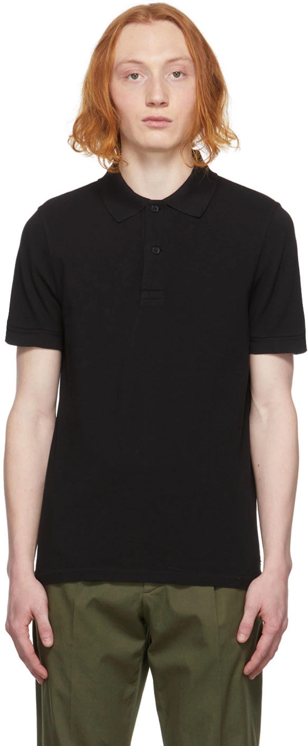 short-sleeved cotton polo shirt  Product Image