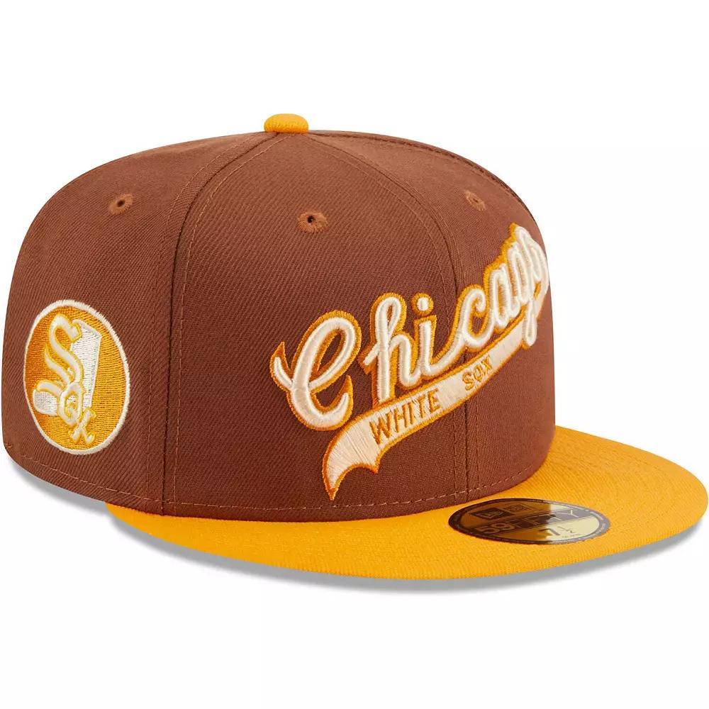 Men's New Era Brown Chicago White Sox Tiramisu  59FIFTY Fitted Hat, Size: 7 3/8 Product Image