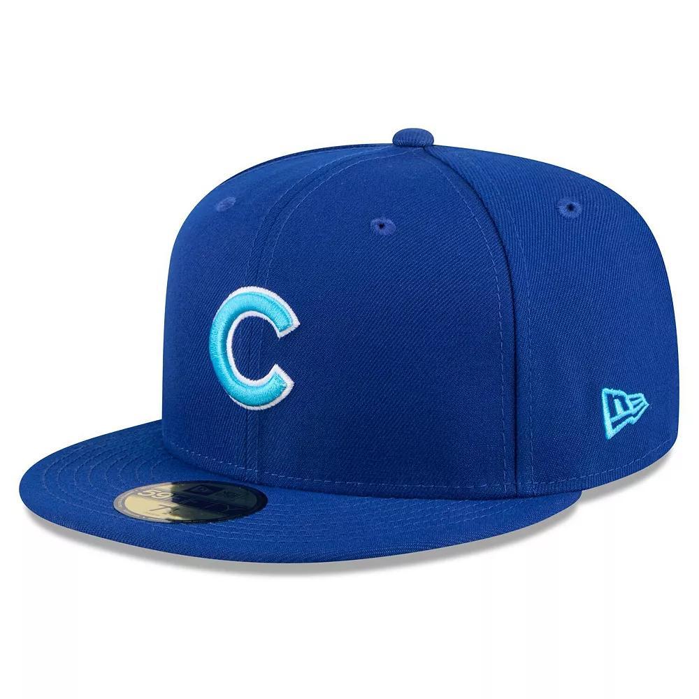 Men's New Era Red Cincinnati Reds Lava Highlighter Logo 59FIFTY Fitted Hat, Size: 7 1/8, Red Red Product Image