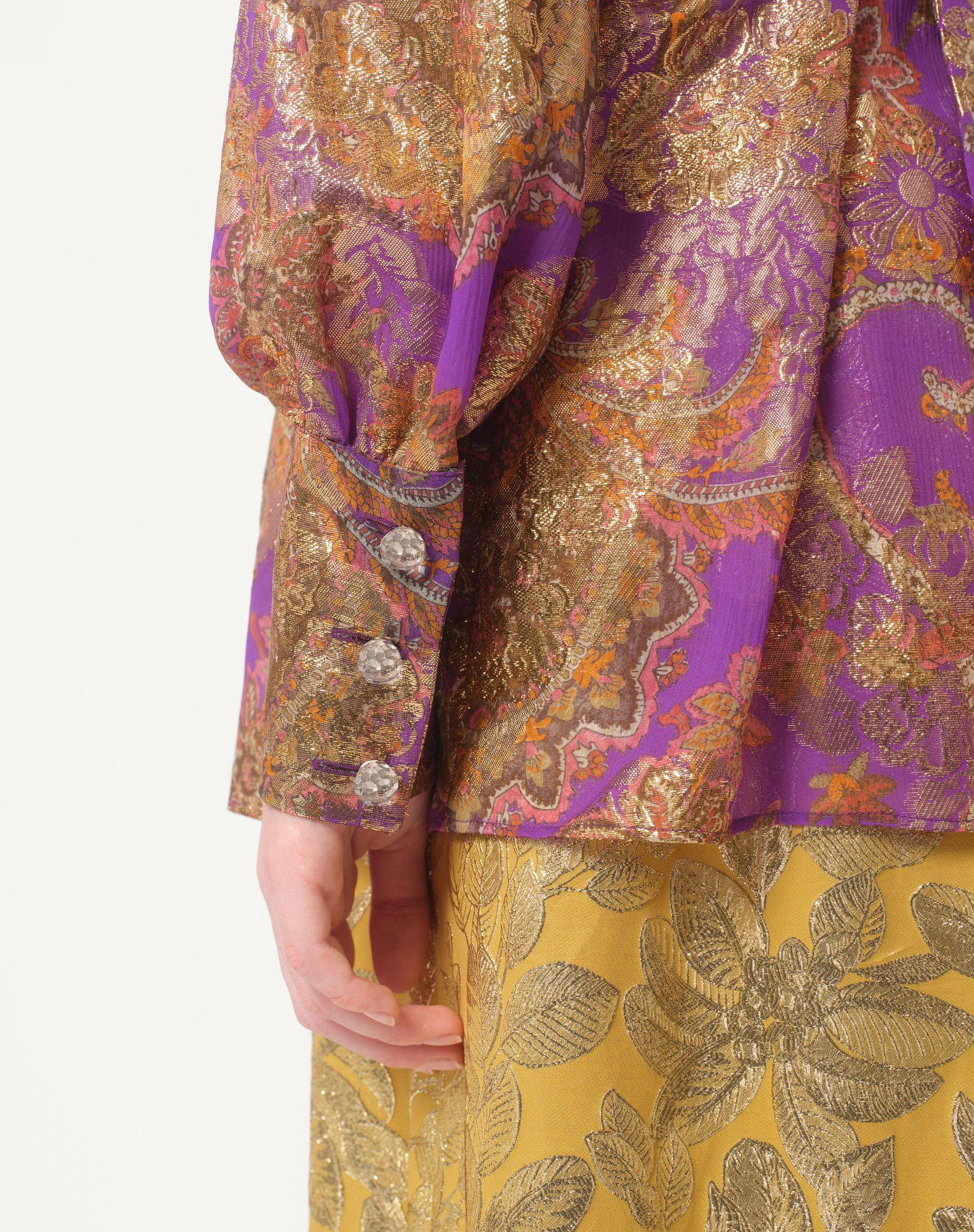 Top In Fil Coupe' Lame' Cashmere Apres L'Hiver  Product Image