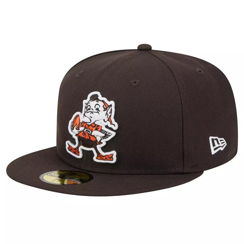 Men's New Era Red Miami Marlins White Logo 59FIFTY Fitted Hat, Size: 7 1/4 Product Image