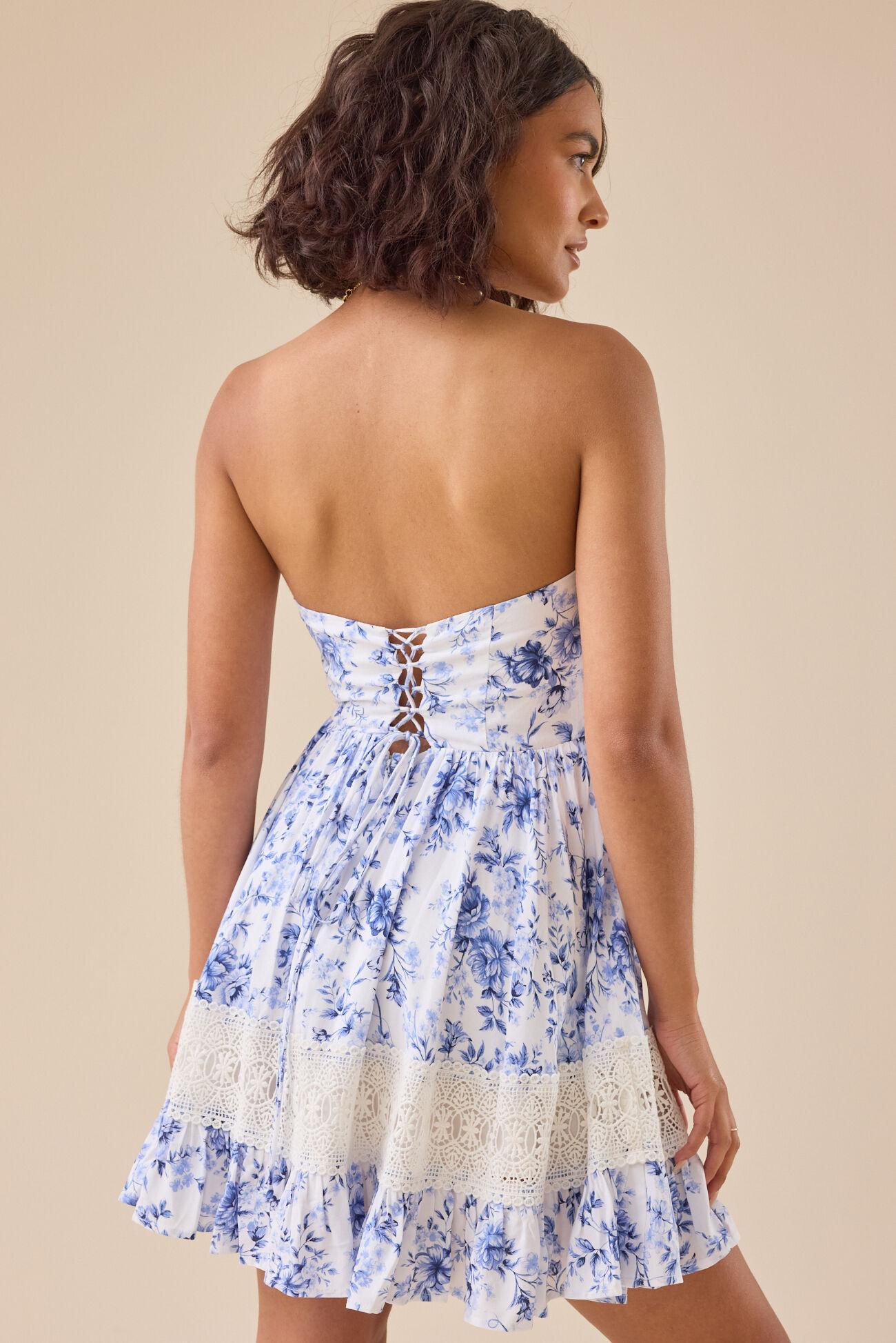 Scottlyn Strapless Floral Mini Dress Product Image