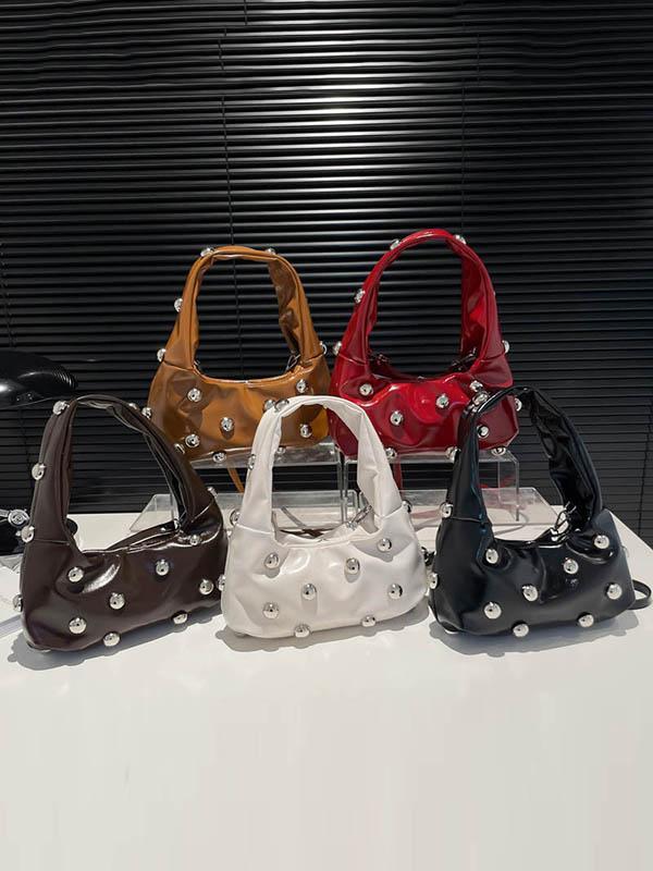 Geometric Rivet Handbags Shoulder Bags Product Image