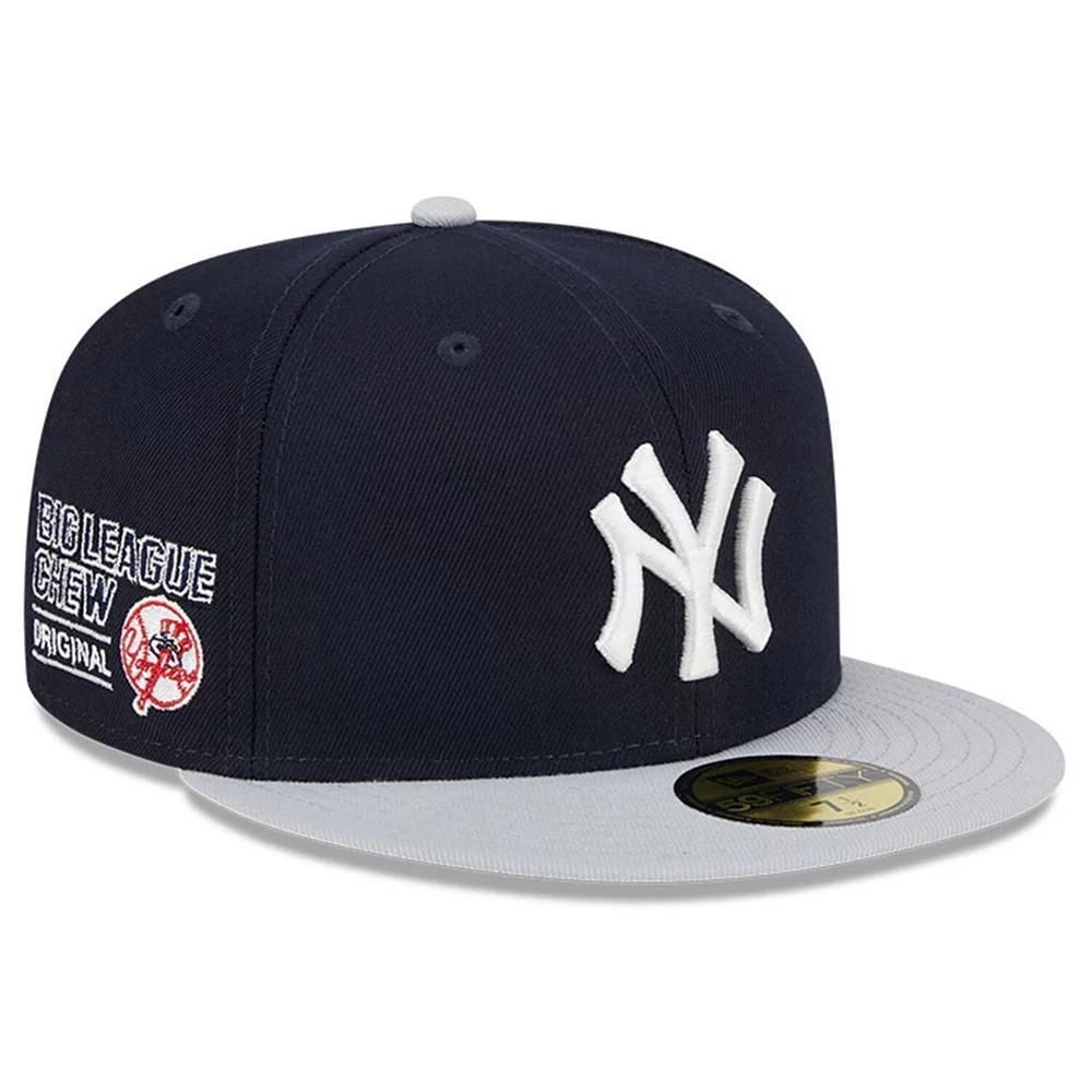 Men's New Era Navy New York Yankees Big League Chew Team 59FIFTY Fitted Hat, Size: 7 3/8, Blue Product Image
